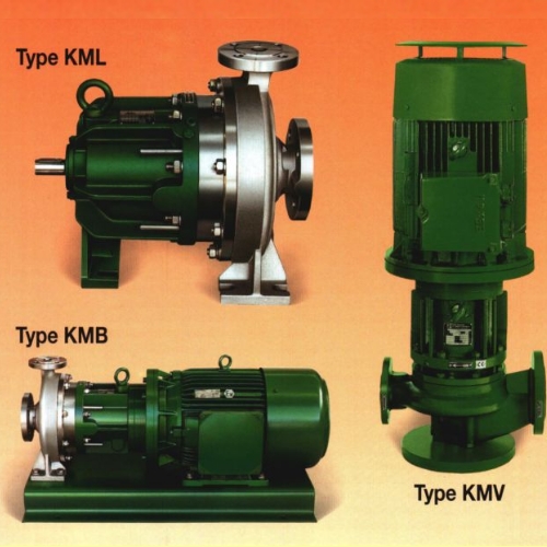 Модели центробежных насосов с магнитной муфтой KML/KMB/KMV